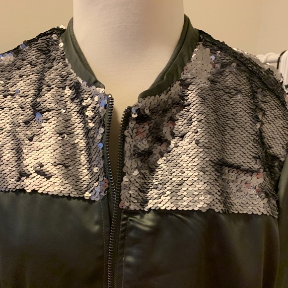 Sequin bomber jacket - Picture 2 of 3